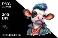 Posing Baby Cow PNG Product Image 2