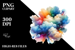 Colorful Abstract Clouds PNG Product Image 2