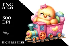 Colorful Baby Chicken, Small PNG Product Image 2