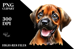 Happy Baby Rhodesian Ridgeback, Transparent PNG Product Image 2
