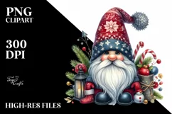 Detailed Christmas Gnome PNG Product Image 1