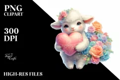 Baby Monkey made of Flowers PNG Product Image 2