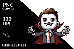 Funny Digital Vampire Image, Transparent PNG Product Image 2