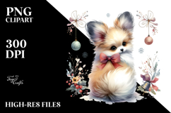 Christmas Papillon, Transparent PNG Product Image 2