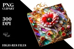 Watercolor Luxury Flower Splash Clipart Product Image 1