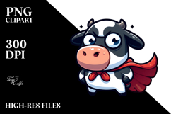 Silly Superhero with Large Udder, Vector Art Product Image 2