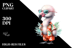 Cute Baby Flamingo, Transparent PNG Product Image 2