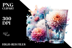 Vibrant Filled with Large Chrysanthemum Clipart Product Image 2