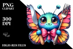 Funny Cute Butterfly Bored Holding Product Image 1