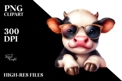 sunglasses Baby Cow PNG Product Image 2