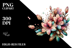 Pastel Rhododendron, Watercolor PNG Product Image 1