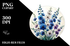 Colorful Stained Delphinium Product Image 3