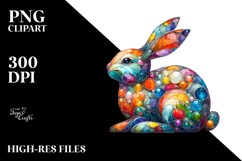 Colorful Bunny Made of PNG Product Image 2