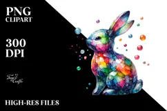 Colorful Bunny Made of PNG Product Image 2