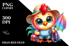 Goofy Baby Rooster Summer PNG Product Image 2