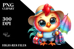 Goofy Baby Rooster Summer PNG Product Image 2