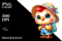 Goofy Baby Rooster Summer PNG Product Image 2