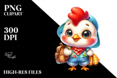 Goofy Baby Rooster Summer PNG Product Image 2