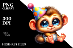 Goofy Baby with Party Hat PNG Product Image 2