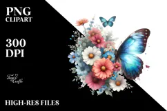 Monkey made of Flowers,Transparent PNG Product Image 2