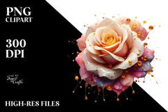 Rose with Splash, PNG Product Image 2