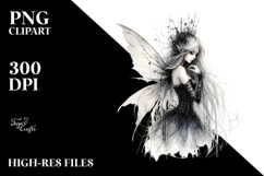 Washed Watercolor Gothic Fairy Product Image 2