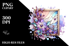 Abstract Stained Violet, PNG Product Image 2
