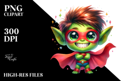 Grinning Ghost with Superhero Cape, Transparent PNG Product Image 2