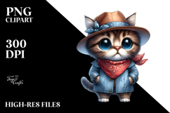 Watercolor Baby Cat | Big Eyes | Hat Bandana Product Image 2