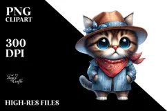 Watercolor Baby Cat | Big Eyes | Hat Bandana Product Image 2