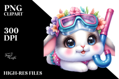 Smiling Baby Bunny PNG Product Image 2