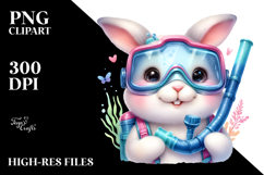 Smiling Baby Bunny PNG Product Image 2