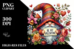 Detailed Valentines Gnome Forever PNG Product Image 2