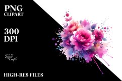 Magenta Watercolor Splash Product Image 1