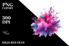 Colorful Watercolor Splash Magenta Product Image 1