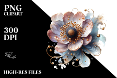 Shiny Anemone Material Splash, PNG Product Image 2