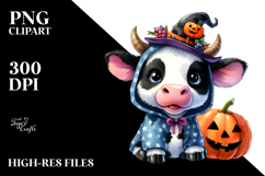 Style Halloween Cow PNG Product Image 2
