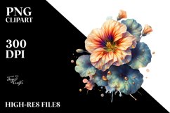 Watercolor Nasturtium Clipart Product Image 3