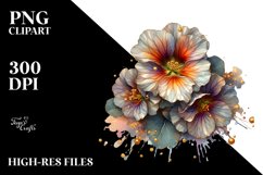 Watercolor Nasturtium Clipart Product Image 3