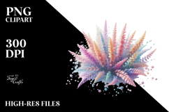 Abstract Pastel Shiny Heather, White Background PNG Product Image 2