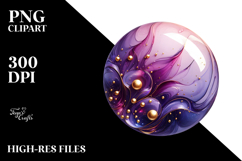 Glossy Violet PNG Product Image 2