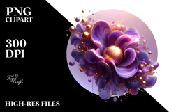 Glossy Violet PNG Product Image 2