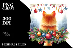 Cute Christmas Cat, High-Quality PNG Product Image 2