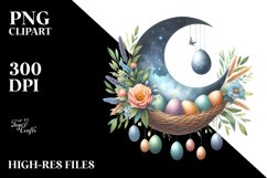 Baby Half Moon with Hanging Eggs, PNG Product Image 2