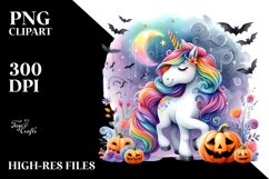 Unicorn Simple Halloween | Sublimation Clipart Product Image 3
