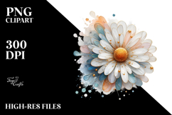 Abstract Daisy Watercolor Splash Product Image 2