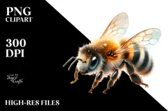 Baby Bee with Big Eyes, PNG Product Image 2