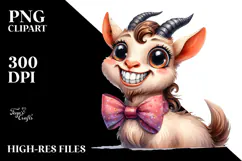 Baby Bow Funny Goat Goofy Teeth Poney Product Image 2