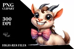 Baby Bow Funny Goat Goofy Teeth Poney Product Image 1