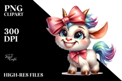 Baby Bow Funny Goat Goofy Teeth Poney Product Image 2